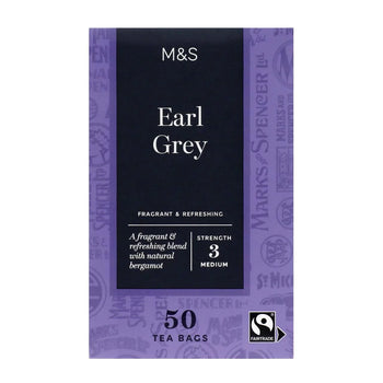 M & S Fairtrade Earl Grey Teebeutel 50 pro Packung