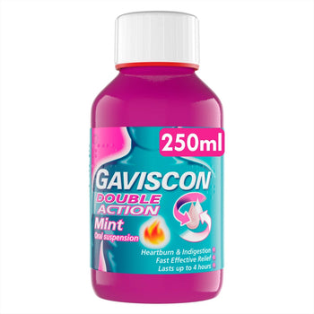 Gaviscon Double action des brûlures d'estomac et indigestion Flavour de la menthe liquide 300 ml