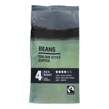 M&S Fairtrade Italian Coffee grains 227g