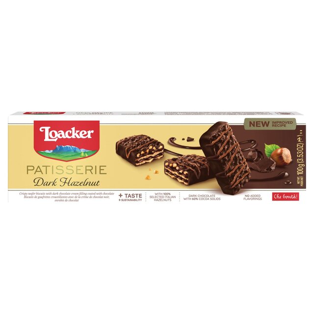 Galletas Loacker Chocolate Negro Avellana 100g 