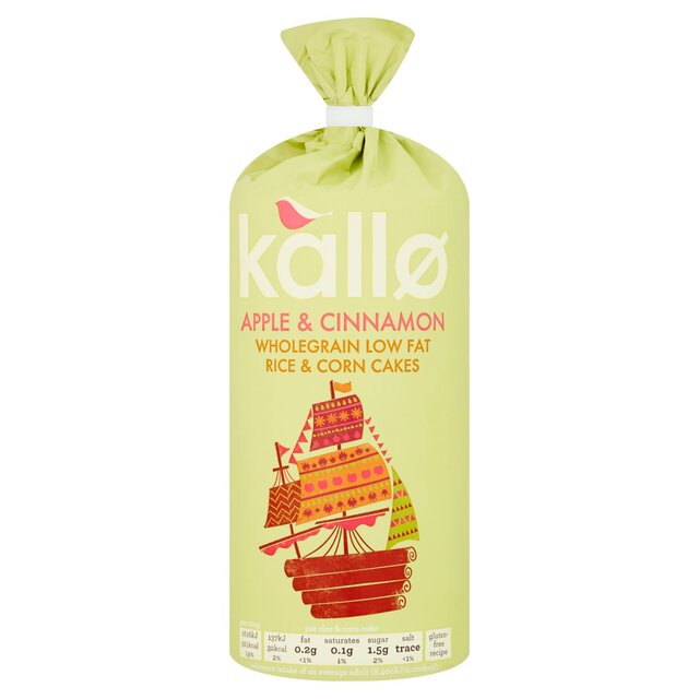 Kallo manzana y torta de arroz de canela thins 127g