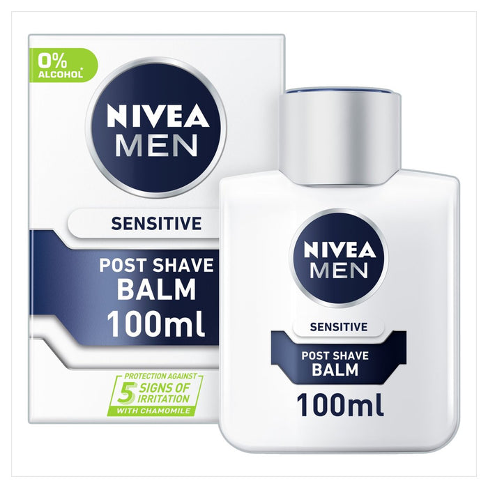 Nivea Männer sensible Post -Shave -Balsam mit 0% Alkohol 100ml