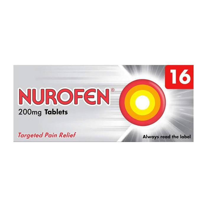 Nurofen Pain Relief 200 mg de tabletas ibuprofeno 16 por paquete