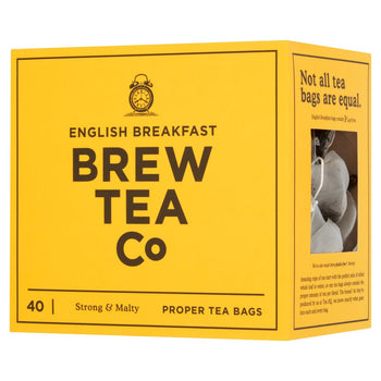 Brew Tea Co En inglés Bolsas de té de desayuno 40 por paquete