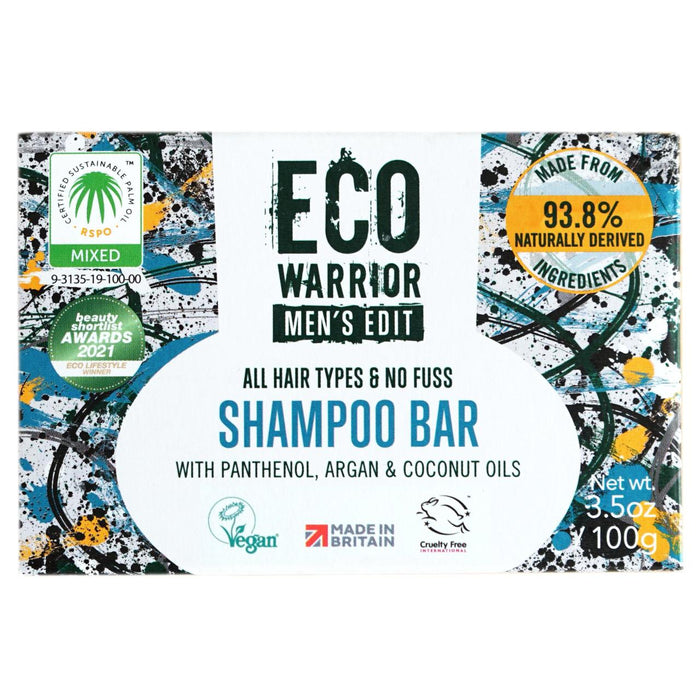 Eco Warrior Men's Edit Shampoo Bar 100g