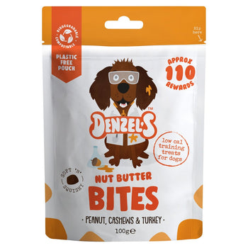 Denzel's Nut Butter Training Bites Peanut Crossws & Turkey 100g