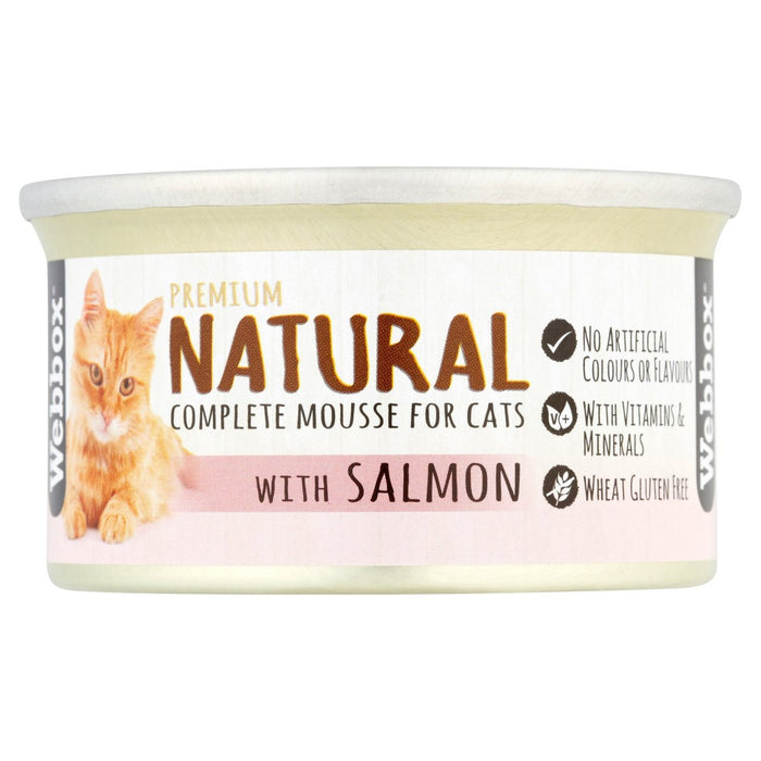 Webbox Naturals Salmon Mousse para gatos 85G