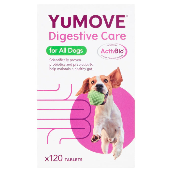 YuMOVE Dog Digestive Health Probiotics Supplement 120 tablets