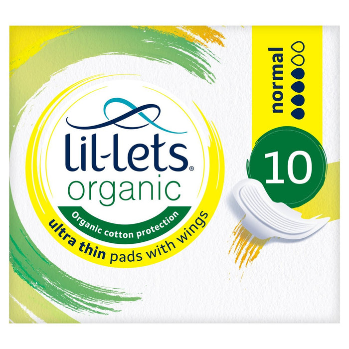 Almohadillas orgánicas de Lil-Lets Normal 10 por paquete