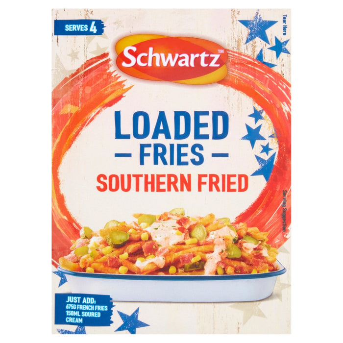 Schwartz Southern Fried Ladered Pommesering 20g